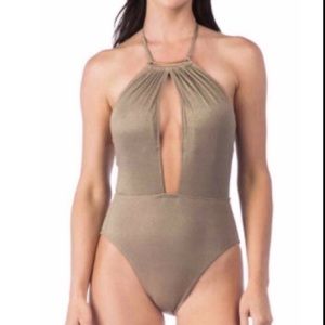 NWT Kenneth Cole Metallic One Piece